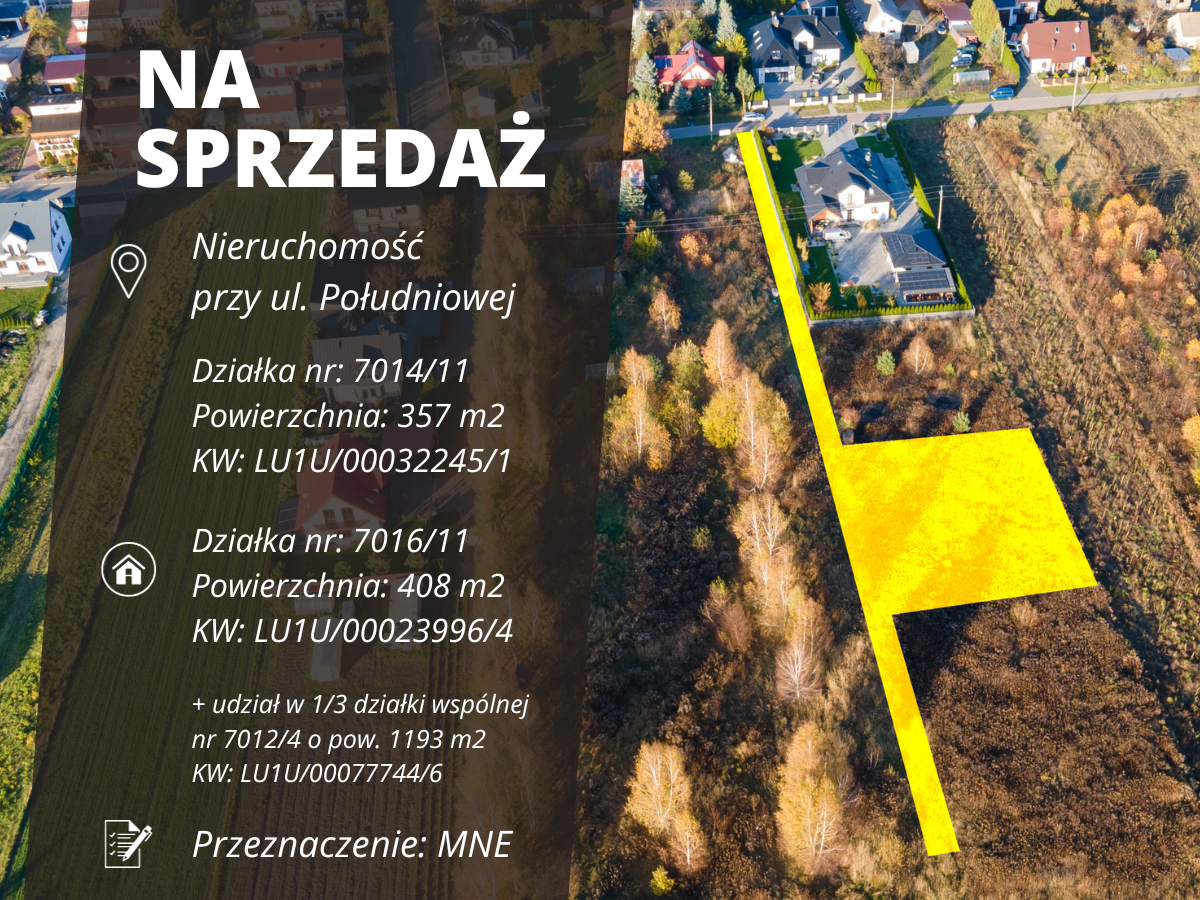 Nieruchomość położona przy ul. Południowej