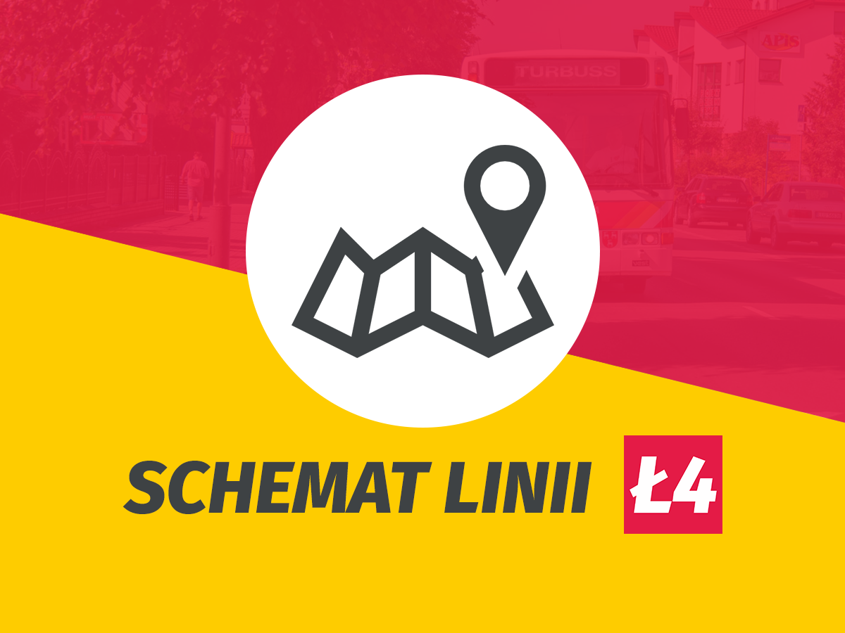 Komunikacja miejska: schemat linii Ł4