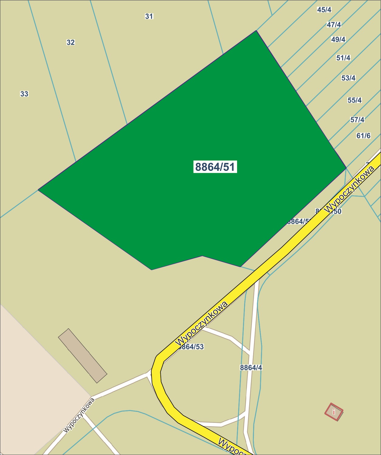 Nieruchomości położone przy ul. Wypoczynkowej