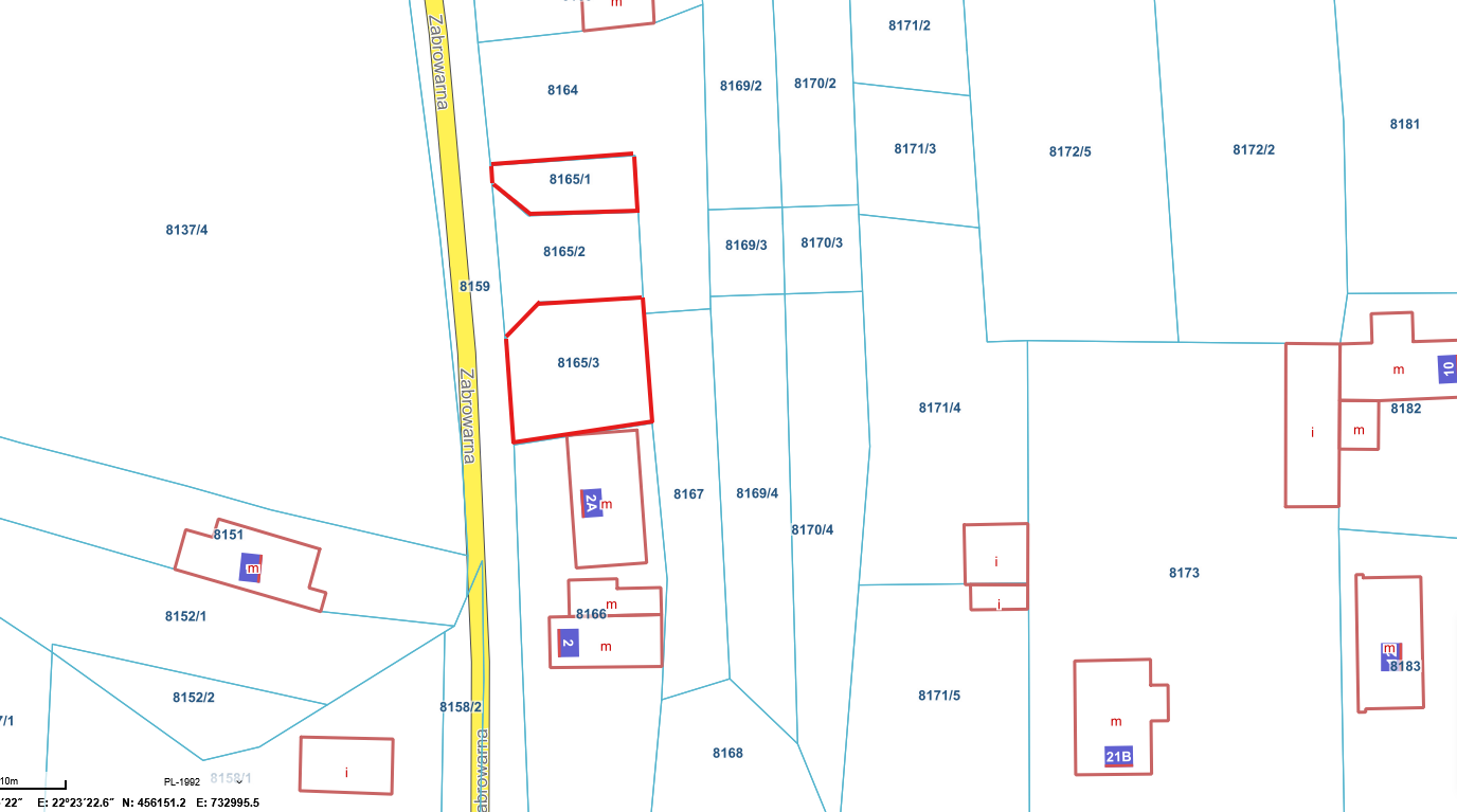Nieruchomość położona przy ul. Zabrowarnej